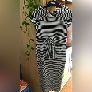 A Beautiful striped dress Black n white only worn